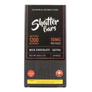 Euphoria Milk Chocolate Sativa 1200mg Shatter Bar